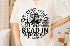 Let Me Read In Peace Svg, Book Lover Svg, Book Dragon Svg. Product Image 6
