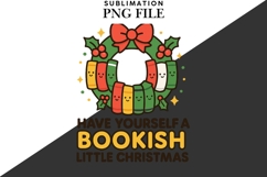 Bookish Christmas png design for T-shirts Product Image 2