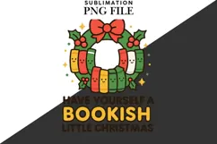 Bookish Christmas png design for T-shirts Product Image 2