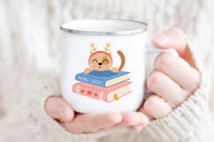 Winter Books Clipart, Christmas Bookish Png, Book Lover Svg Product Image 5