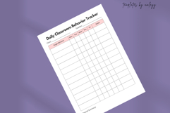 Daily Classroom Behavior Tracker | Student Behavior Log Product Image 5