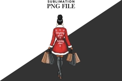 Christmas motivational women png design for T-shirts Product Image 2