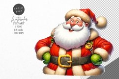 Christmas clipart, Santa and dog clipart, Santa Product Image 1