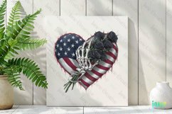 American Flag Gothic Heart Sublimation Product Image 3