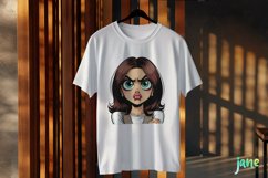 Angry Young Girl Sublimation Clipart Product Image 2