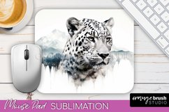 Wild Animals Mouse Pad, Mountain Mousepad Sublimation Product Image 1