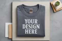 Ash Gildan 5000 Flat Lay Tshirt Mockup, G5000 mockup, trandy Product Image 1