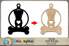 Australian Shepherd SVG / Keychain SVG / Dog silhouette Product Image 1