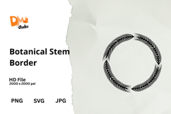 Botanical Stem Border Frame Product Image 1