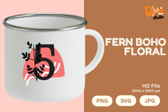 Fern Boho Floral Monogram Product Image 1