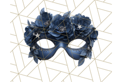 Vintage Garden Masquerade Floral Eye Mask PNG Clipart Product Image 5