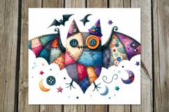 Halloween patchwork | spooky Skinny tumbler sublimation Product Image 5