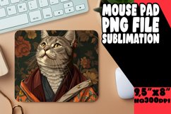 Quirky Cat Lover Mousepad PNG Product Image 1