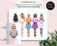 Shabby Chic Woman CLipart, Fashion Product Image 5