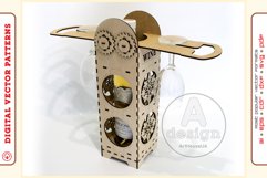 Wine Box v21 - laser cutting file - Glowforge ready SVG Product Image 5