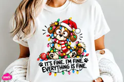 It's Fine I'm Fine Everything is Fine PNG, Christmas PNG Product Image 5