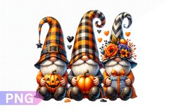 Halloween Gnome Sublimation, Gnome Clipart PNG Product Image 1