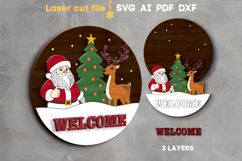 Christmas Signs Bundle SVG laser cut files for Glowforge Product Image 5