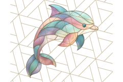 Stained Glass Sea Creatures PNG Clipart, Ocean Fantasy Product Image 5