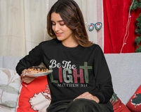 Be The Light PNG | Jesus Bible Verse | Distressed Christmas Product Image 2