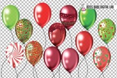 Christmas Balloon Clipart: "Balloon CLIPART" Product Image 6