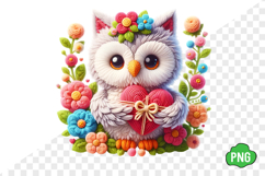 Whimsical Mother's Day Owl Clipart Product Image 1