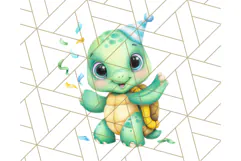Cute Baby Turtle Clipart, Cute Animals Png Product Image 5