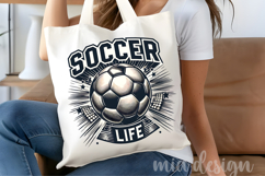 Soccer Life PNG, Sports Sublimation Design Product Image 4