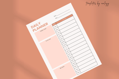 Boho Minimal Daily Planner | Aesthetic Daily Planner Canva Product Image 5