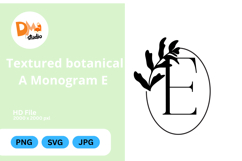 Textured Botanical Monogram Product Image 1