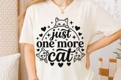 Just One More Cat Svg, Funny Cat Mom Svg, Cat Lover Svg. Product Image 6