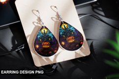Stained Glass Halloween Earring Design Product Image 1