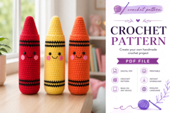 Cute Crayon Amigurumi Crochet Pattern PDF Product Image 5