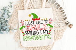 I Just Like To Smile Svg, Christmas Elf Svg, Elf Hat Svg. Product Image 6