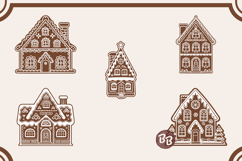 Gingerbread House SVG Bundle: Christmas Cut File Product Image 5