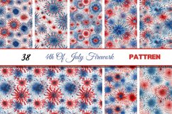 4th Of July Fireworks| Blue Red Abstract Fireworks Product Image 5