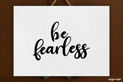 Be Fearles SVG Engraved | Faith SVG Product Image 2