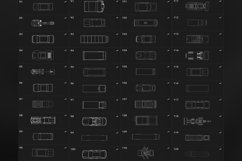 150 Procreate Vehicles top view Stamp Brushes Product Image 4