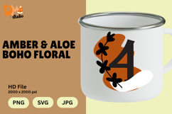 Amber &amp; Aloe Boho Floral Monogram Product Image 1