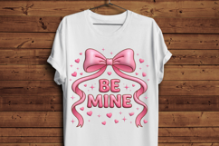 oquette Valentine Sublimation PNG - Be Mine Puffy 3D Text Product Image 5