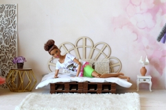 Miniature headboard peacock digital file laser cut vector Product Image 5