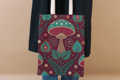 Ornate Mushroom Tapestry Seamless Design, Seamless Pattern Product Image 5
