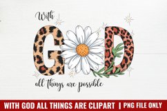 With God All Things Are Possible PNG Product Image 1