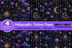 Holographic Pattern Paper JPG Product Image 1
