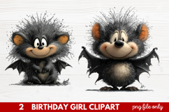 Quirky Halloween Clipart | Cute Spooky Character PNG Illustr Product Image 1