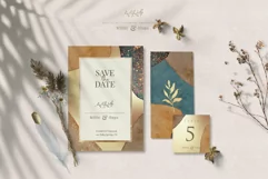 Gold Watercolor Shapes Jpg - Png Overlays Product Image 2