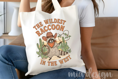 Wildest Raccoon In The West PNG Cowboy Raccoon Sublimation Product Image 4