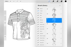 100 Procreate T-Shirt Stamp Brushes Product Image 3