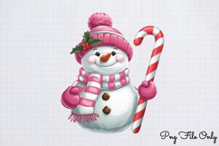 Winter Snowman Christmas Clipart Bundle PNG Product Image 6