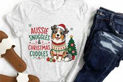 Australian Shepherd Christmas PNG, Aussie Snuggles And Product Image 2